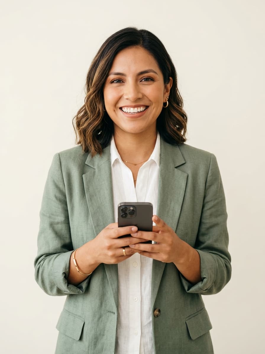 Emprendedora gestionando su negocio con JaliDev